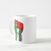 Tasse palestinienne de poing de Carlos Latuff (Devant gauche)