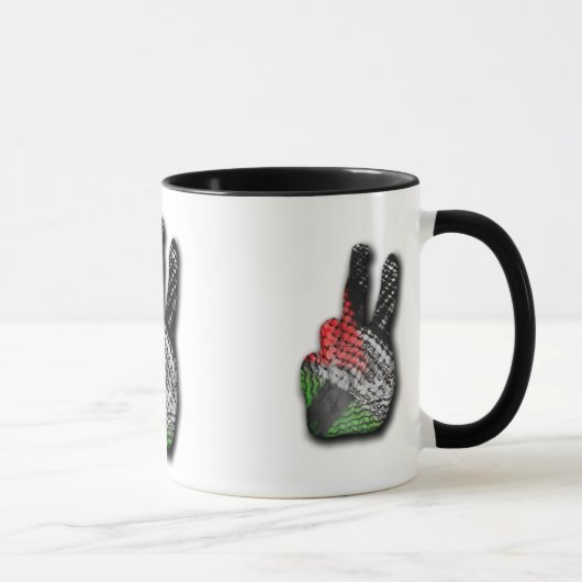 TASSE PALESTINIENNE DE SIGNE DE PAIX DE DRAPEAU DE (Droite)
