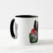 TASSE PALESTINIENNE DE SIGNE DE PAIX DE DRAPEAU DE (Devant gauche)