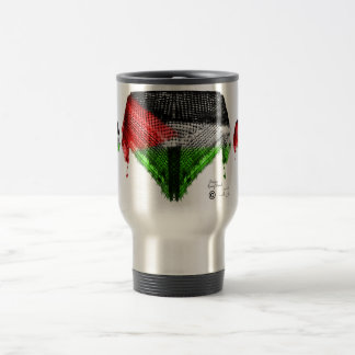 Tasse palestinienne de voyage de drapeau de