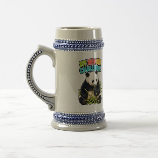 Tasse Panda Stein Défi de nouveau régime de Papa (Gauche)