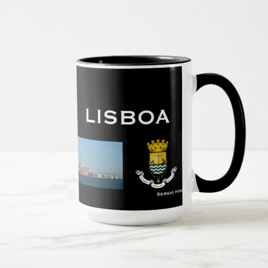 Tasse panoramique de Lisbonne Portugal (Droite)