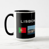 Tasse panoramique de Lisbonne Portugal (Gauche)