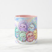 Tasse Paons Colorés Mignons (Centre)