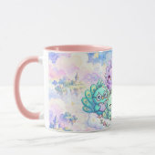 Tasse Paons Colorés Mignons (Gauche)