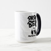 Tasse Papa Ours – Conception Panda Protecteur & Gu (Devant droit)