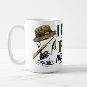 Tasse Papa Pêcheur : Je ne peux pas, les poissons 