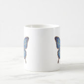 Tasse Papillon Céleste Or Bleu Dessin au Trait (Centre)
