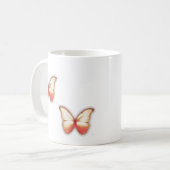 Tasse Papillon Doré Orange Doux (Devant gauche)