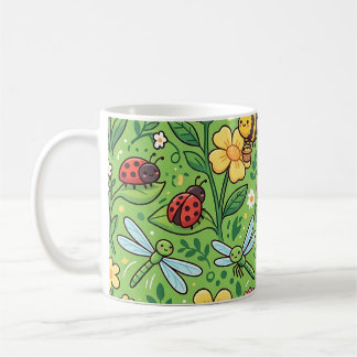 Tasse Papillon et Abeille de Jardin – Motif Mignon