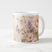 Tasse papillon et fleurs à l'aquarelle (Devant droit)