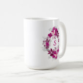 Tasse Papillon Floral Rose (Devant droit)