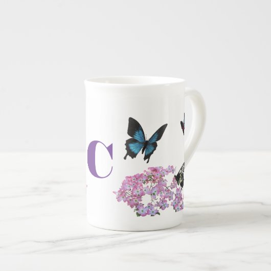 Tasse papillon (personnalisable) (Devant droit)
