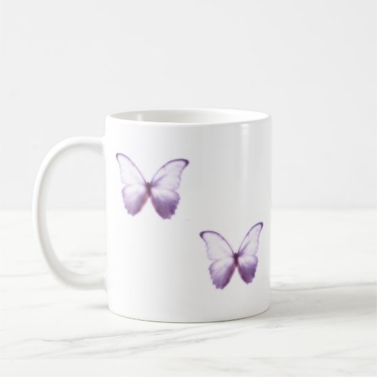 Tasse Papillon Violet (Gauche)
