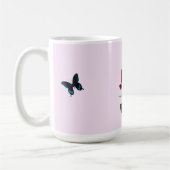 Tasse Papillons et Rose (Gauche)