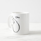 Tasse parfaite tirée par la main unique d'art de (Devant gauche)