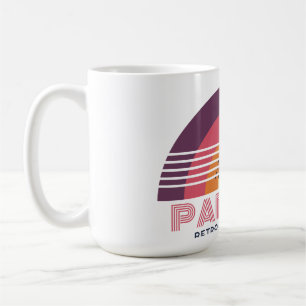 Tasse Paris 89 Rétro Coucher de Soleil Rétro 80s C