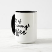 Tasse Pas assez de café, cadeau drôle et original (Devant gauche)
