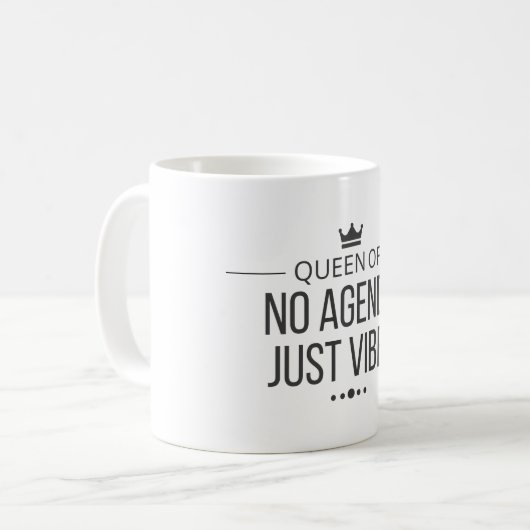 Tasse Pas de Programme Juste des Vibes - Cadeau d' (Devant gauche)