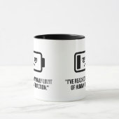 Tasse Pas Plus De Personnes Aujourd'hui (Centre)