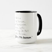 Tasse Pas une personne sociale (Devant droit)