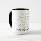 Tasse Pas une personne sociale (Devant gauche)