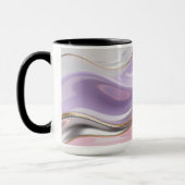 Tasse pastel d'art fluide abstrait – Art pastel te (Gauche)