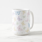 Tasse Pastels Papillon (Devant droit)