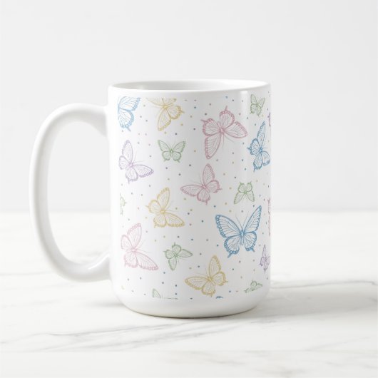 Tasse Pastels Papillon (Gauche)