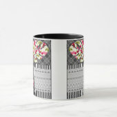 Tasse Patchwork abstrait de quilting quilt rétro v (Centre)