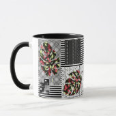 Tasse Patchwork abstrait de quilting quilt rétro v (Gauche)