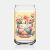 Tasse patchwork avec fleurs fantaisistes (Verso)