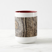 Tasse patinée en bois de noeud (Centre)