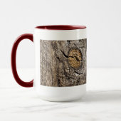 Tasse patinée en bois de noeud (Gauche)