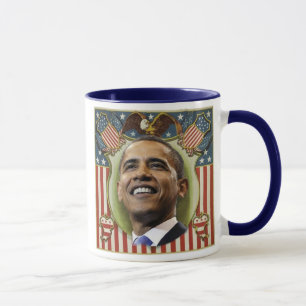 Tasse patriotique de crête d'Obama