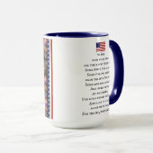 Tasse patriotique de drapeau de Betsy Ross (Devant droit)