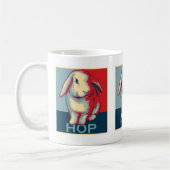 Tasse patriotique du lapin 11oz (Gauche)