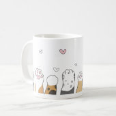 Tasse Pattes de Chat Colorées (Devant gauche)