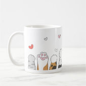 Tasse Pattes de Chat Colorées (Gauche)