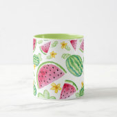 Tasse peinte à la main de motif d'aquarelle de (Centre)