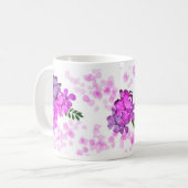 Tasse peinte de fleurs (Devant gauche)