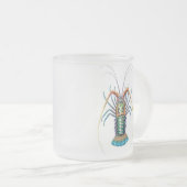 Tasse peinte de langouste (Devant droit)