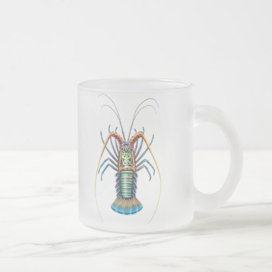 Tasse peinte de langouste (Droit)