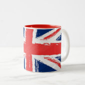 Tasse peinte d'Union Jack (Devant droit)