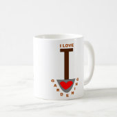 Tasse pelle de jardinage que j'aime (Devant droit)