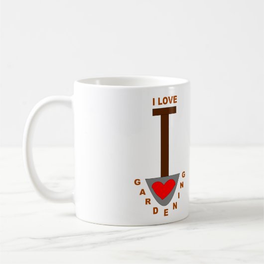 Tasse pelle de jardinage que j'aime (Gauche)