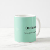 Tasse Percy Penguin "Brain.exe Ne répond pas" (Devant droit)