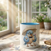 Tasse Père Oiseau Abritant Ses Petits
