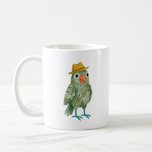 Tasse Perroquet au Fedora (Gauche)