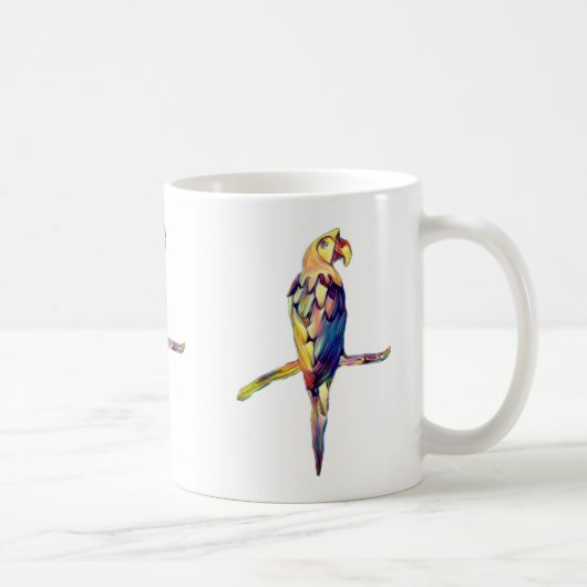 Tasse Perroquet Coloré (Droite)